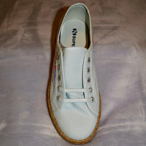 Superga Light Azure Espadrille Sneaker New in Box - Picture 7 of 10
